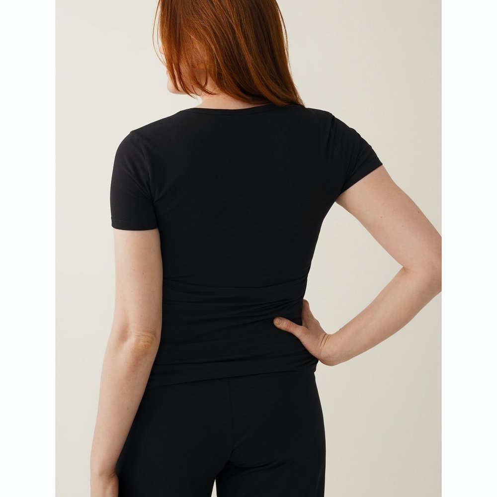 Boob Design Classic Short Sleeve Tee Black Nursing T-Shirt L - Picture 7 of 7
